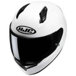 Casco integrale HJC C10 monocolore bianco lucido Casco integrale HJC C10 monocolore bianco lucido