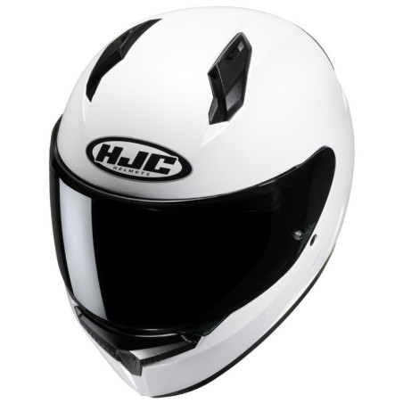 Casco integrale HJC C10 monocolore bianco lucido Casco integrale HJC C10 monocolore bianco lucido