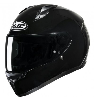 Casco integrale HJC C10 monocolore nero lucido Casco integrale HJC C10 monocolore nero lucido
