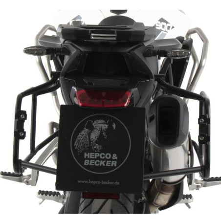 Telai laterali neri Hepco & Becker per Triumph Tiger 850 Sport Telai laterali neri Hepco & Becker per Triumph Tiger 850 Sport