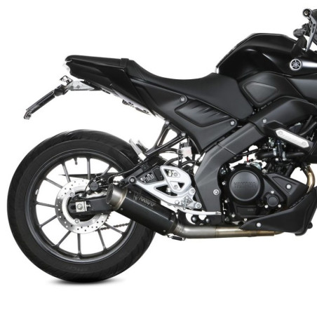 Scarico completo Mivv GP Pro Black per Yamaha YZF R 125 e MT 125 dal 2020 Scarico completo Mivv GP Pro Black per Yamaha YZF R 125 e MT 125 dal 2020