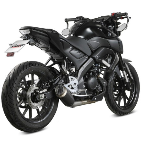 Scarico completo Mivv GP Pro Black per Yamaha YZF R 125 e MT 125 dal 2020 Scarico completo Mivv GP Pro Black per Yamaha YZF R 125 e MT 125 dal 2020