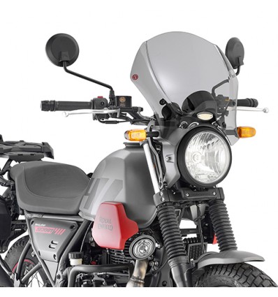 Cupolino Givi 140A trasparente per Royal Enfield Scram 411 Cupolino Givi 140A trasparente per Royal Enfield Scram 411