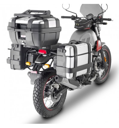Portavaligie laterale Givi PL9055 Monokey per Royal Enfield Scram 411 Portavaligie laterale Givi PL9055 Monokey per Royal Enfield Scram 411