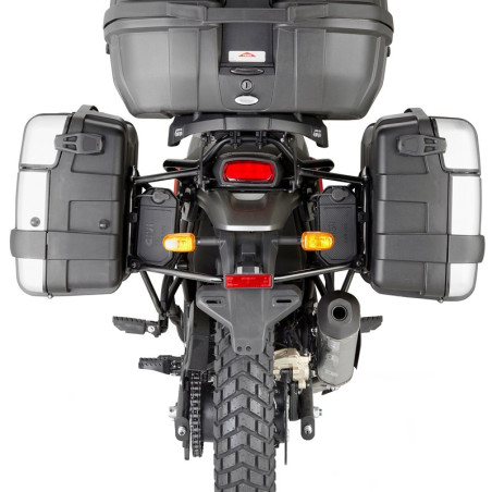 Portavaligie laterale Givi PL9055 Monokey per Royal Enfield Scram 411 Portavaligie laterale Givi PL9055 Monokey per Royal Enfield Scram 411