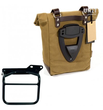 Kit borsa laterale dx Unit Garage in canvas per Royal Enfield Scram 411 Kit borsa laterale dx Unit Garage in canvas per Royal Enfield Scram 411