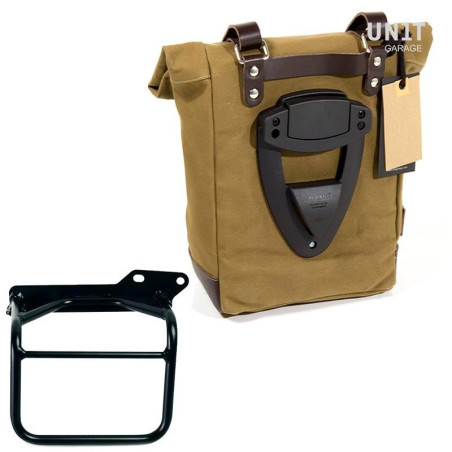 Kit borsa laterale dx Unit Garage in canvas per Royal Enfield Scram 411 Kit borsa laterale dx Unit Garage in canvas per Royal Enfield Scram 411