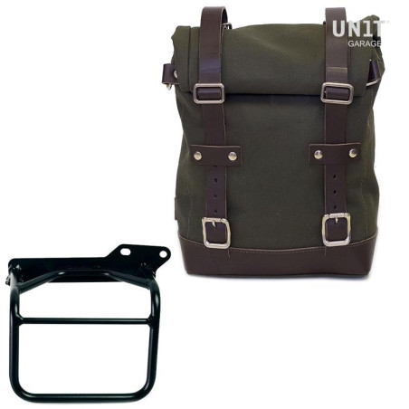 Kit borsa laterale dx Unit Garage in canvas per Royal Enfield Scram 411 Kit borsa laterale dx Unit Garage in canvas per Royal Enfield Scram 411