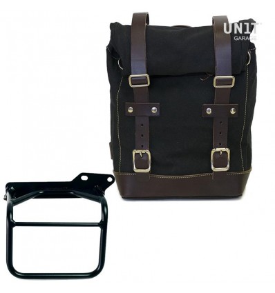 Kit borsa laterale dx Unit Garage in canvas per Royal Enfield Scram 411 Kit borsa laterale dx Unit Garage in canvas per Royal Enfield Scram 411