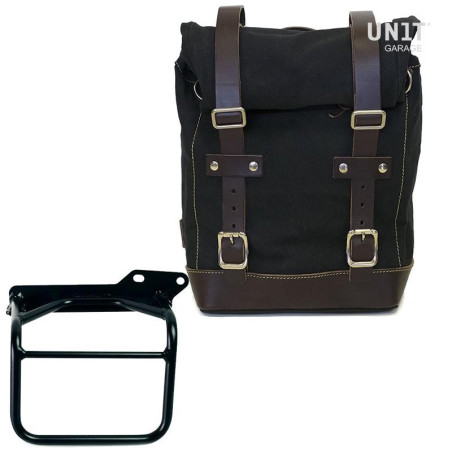 Kit borsa laterale dx Unit Garage in canvas per Royal Enfield Scram 411 Kit borsa laterale dx Unit Garage in canvas per Royal Enfield Scram 411