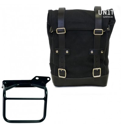 Kit borsa laterale dx Unit Garage in canvas per Royal Enfield Scram 411 Kit borsa laterale dx Unit Garage in canvas per Royal Enfield Scram 411