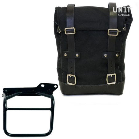 Kit borsa laterale dx Unit Garage in canvas per Royal Enfield Scram 411 Kit borsa laterale dx Unit Garage in canvas per Royal Enfield Scram 411