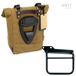 Kit borsa laterale sx Unit Garage in canvas per Royal Enfield Scram 411 Kit borsa laterale sx Unit Garage in canvas per Royal Enfield Scram 411