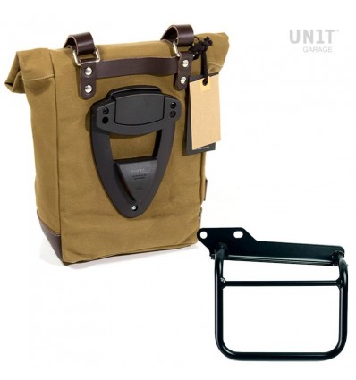 Kit borsa laterale sx Unit Garage in canvas per Royal Enfield Scram 411 Kit borsa laterale sx Unit Garage in canvas per Royal Enfield Scram 411