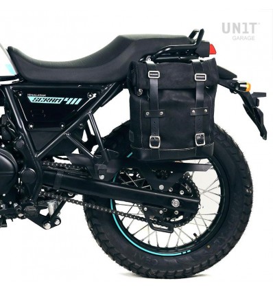 Kit borsa laterale sx Unit Garage in canvas per Royal Enfield Scram 411 Kit borsa laterale sx Unit Garage in canvas per Royal Enfield Scram 411