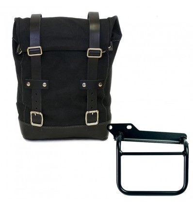 Kit borsa laterale sx Unit Garage in canvas per Royal Enfield Scram 411 Kit borsa laterale sx Unit Garage in canvas per Royal Enfield Scram 411
