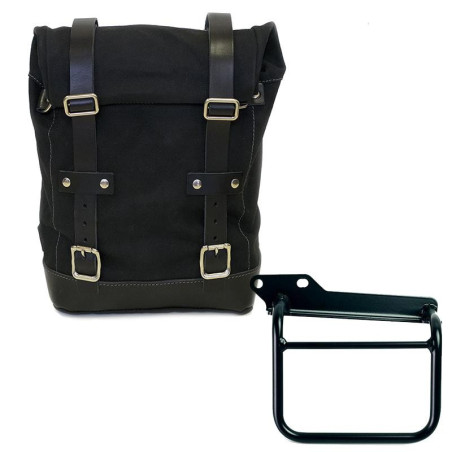Kit borsa laterale sx Unit Garage in canvas per Royal Enfield Scram 411 Kit borsa laterale sx Unit Garage in canvas per Royal Enfield Scram 411