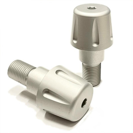 Terminali manubrio Radd Yamaha T-Max 500, 530 e 560 argento Terminali manubrio Radd Yamaha T-Max 500, 530 e 560 argento