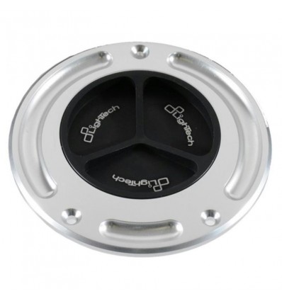 Tappo carburante Lightech per moto Ducati, MV Agusta nero e argento