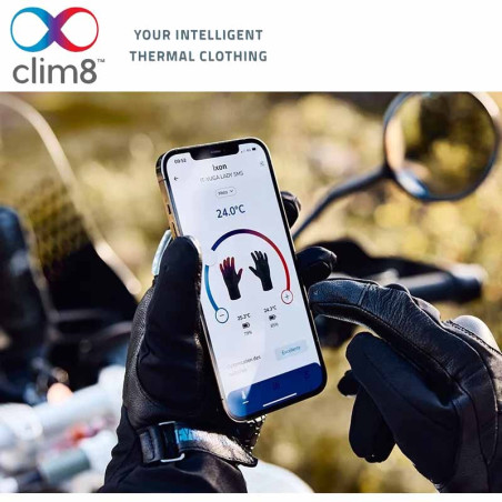 Guanti da moto riscaldanti Ixon IT-Yuga neri Guanti da moto riscaldanti Ixon IT-Yuga neri