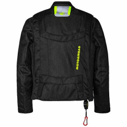 Giacca Airbag smanicabile Motoairbag MAB V4.0 nero e giallo fluo Giacca Airbag smanicabile Motoairbag MAB V4.0 nero e giallo fluo