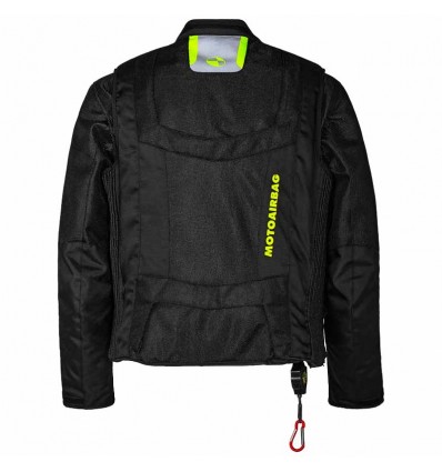 Giacca Airbag smanicabile Motoairbag MAB V4.0 nero e giallo fluo Giacca Airbag smanicabile Motoairbag MAB V4.0 nero e giallo fluo