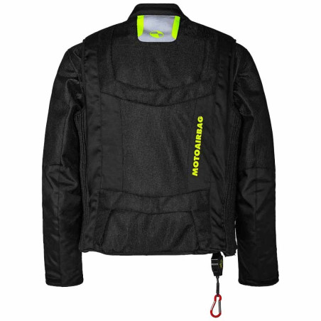 Giacca Airbag smanicabile Motoairbag MAB V4.0 nero e giallo fluo Giacca Airbag smanicabile Motoairbag MAB V4.0 nero e giallo fluo