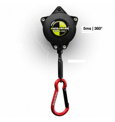 Giacca Airbag smanicabile Motoairbag MAB V4.0 nero e giallo fluo Giacca Airbag smanicabile Motoairbag MAB V4.0 nero e giallo fluo