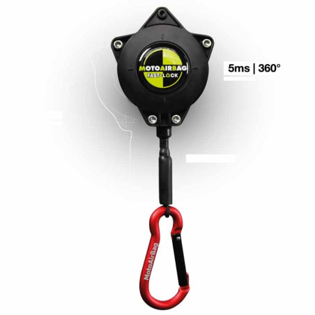 Giacca Airbag smanicabile Motoairbag MAB V4.0 nero e giallo fluo Giacca Airbag smanicabile Motoairbag MAB V4.0 nero e giallo fluo