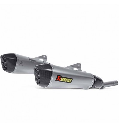 Coppia di marmitte  Akrapovic Slip On Titanio omologate per BMW K1600GT/GTL 11-19