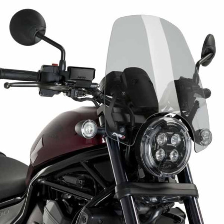 Cupolino Puig Touring per Honda CMX 1100 Rebel fume chiaro Cupolino Puig Touring per Honda CMX 1100 Rebel fume chiaro