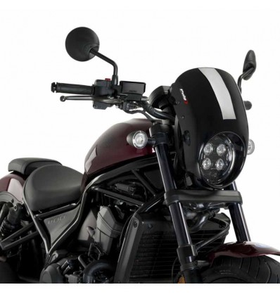 Cupolino Puig Anarchy per Honda CL 500 e CMX 1100 Rebel nero opaco Cupolino Puig Anarchy per Honda CL 500 e CMX 1100 Rebel nero opaco