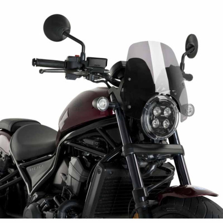 Cupolino Puig Naked per Honda CMX 1100 Rebel fume chiaro Cupolino Puig Naked per Honda CMX 1100 Rebel fume chiaro