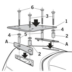 Portapacchi Shad per Honda GL 1800 Goldwing dal 2018 Portapacchi Shad per Honda GL 1800 Goldwing dal 2018