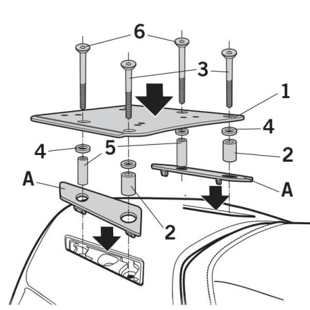 Portapacchi Shad per Honda GL 1800 Goldwing dal 2018 Portapacchi Shad per Honda GL 1800 Goldwing dal 2018