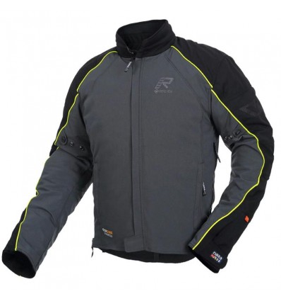 Giacca da moto Rukka Comfo-R Goretex nera, grigia e gialla