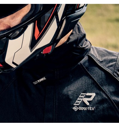 Giacca da moto Rukka Comfo-R Goretex nera, grigia e gialla Giacca da moto Rukka Comfo-R Goretex nera, grigia e gialla