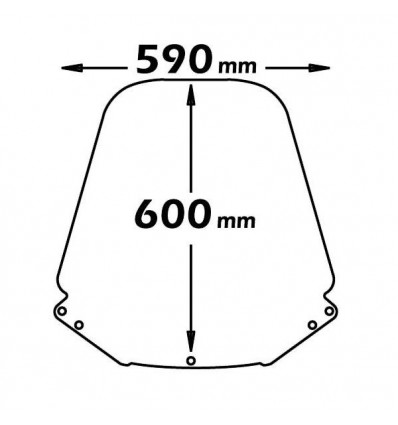 Cupolino Isotta alto per Honda CN 250 91-01 Cupolino Isotta alto per Honda CN 250 91-01