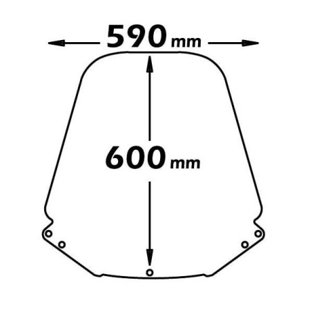Cupolino Isotta alto per Honda CN 250 91-01 Cupolino Isotta alto per Honda CN 250 91-01