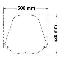 Cupolino Isotta tipo originale per Honda CN 250 91-01 Cupolino Isotta tipo originale per Honda CN 250 91-01