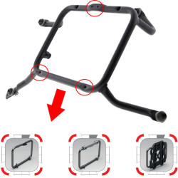 Portavaligie laterale Givi PL ONE-FIT Monokey Cam-Side per Moto Guzzi V85TT Portavaligie laterale Givi PL ONE-FIT Monokey Cam-Side per Moto Guzzi V85TT