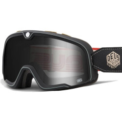 Occhiali da moto Barstow 100% Deus con elastico nero e rosso Occhiali da moto Barstow 100% Deus con elastico nero e rosso