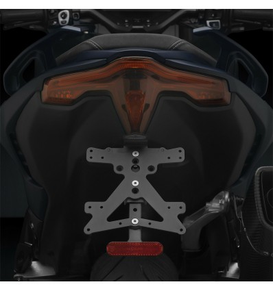 Portatarga regolabile Rizoma Fox per Yamaha T-Max 560 dal 2022 Portatarga regolabile Rizoma Fox per Yamaha T-Max 560 dal 2022