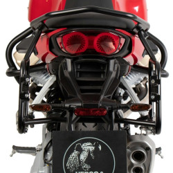 Telai laterali neri Hepco & Becker per Moto Guzzi V100 Mandello Telai laterali neri Hepco & Becker per Moto Guzzi V100 Mandello