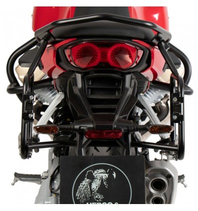 Telai laterali neri Hepco & Becker per Moto Guzzi V100 Mandello Telai laterali neri Hepco & Becker per Moto Guzzi V100 Mandello