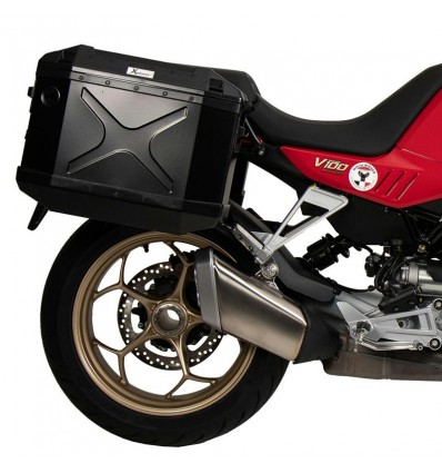 Telai laterali neri Hepco & Becker per Moto Guzzi V100 Mandello Telai laterali neri Hepco & Becker per Moto Guzzi V100 Mandello