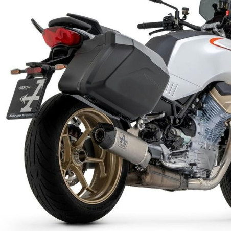 Terminale Arrow Indy Race Titanium Carbon End per Moto Guzzi Mandello Terminale Arrow Indy Race Titanium Carbon End per Moto Guzzi Mandello