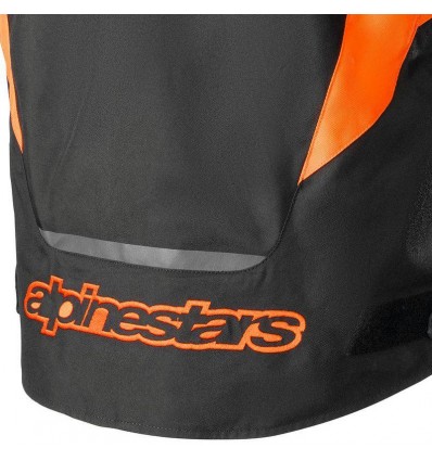 Giacca da moto Alpinestars T-Jaws V3 Waterproof nero e arancio Giacca da moto Alpinestars T-Jaws V3 Waterproof nero e arancio