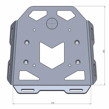Portapacchi Hepco & Becker Mini Rack per Honda ADV 350 Portapacchi Hepco & Becker Mini Rack per Honda ADV 350