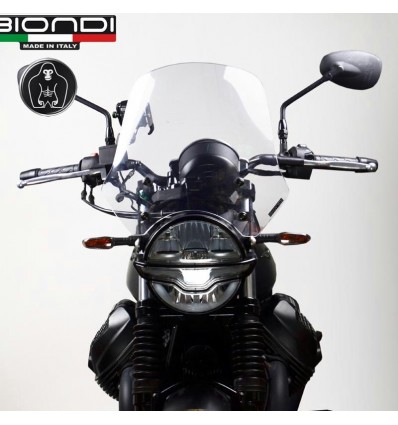 Cupolino Biondi Touring per Moto Guzzi V7 dal 2017 e V9 Roamer e Bobber Cupolino Biondi Touring per Moto Guzzi V7 dal 2017 e V9 Roamer e Bobber